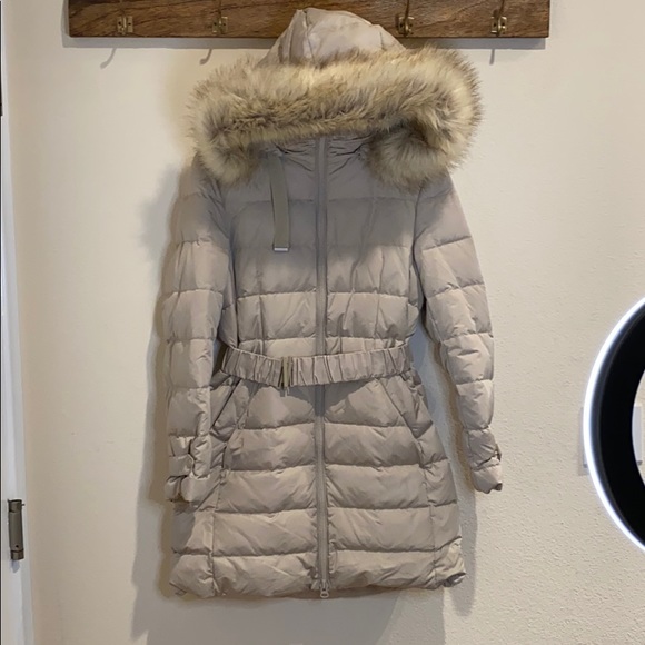 girls pink padded jacket